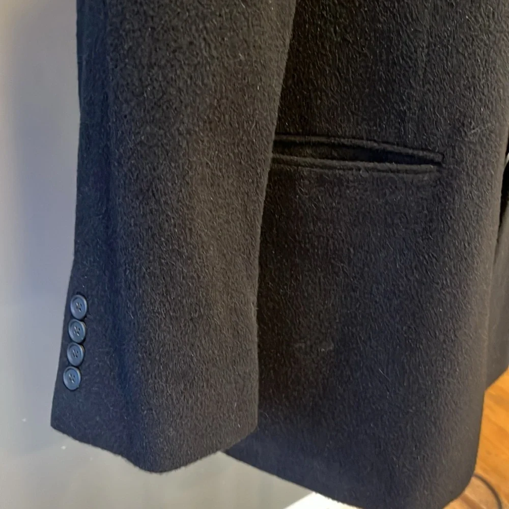 📕🥑Jos. A Bank Tailored Fit camel hair sports coat blazer black 48L